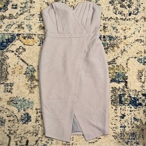 Lavish Alice Gray Strapless Sweetheart Cocktail Dress
